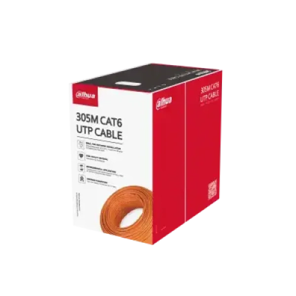 Dahua PFM922I-6UN-C CAT6 305m UTP Cable (Orange)